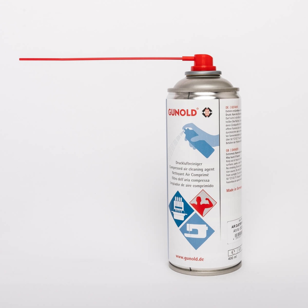 GUNOLD® AIR DUSTER POWER, COMPRESSED AIR SPRAY, 400 ML