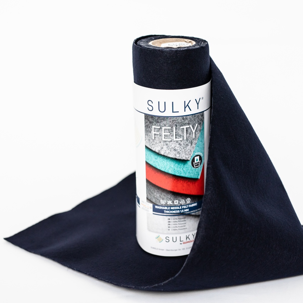 SULKY® FELTY, WASHABLE, 25CM X 3M - COLOUR 459 DARK BLUE