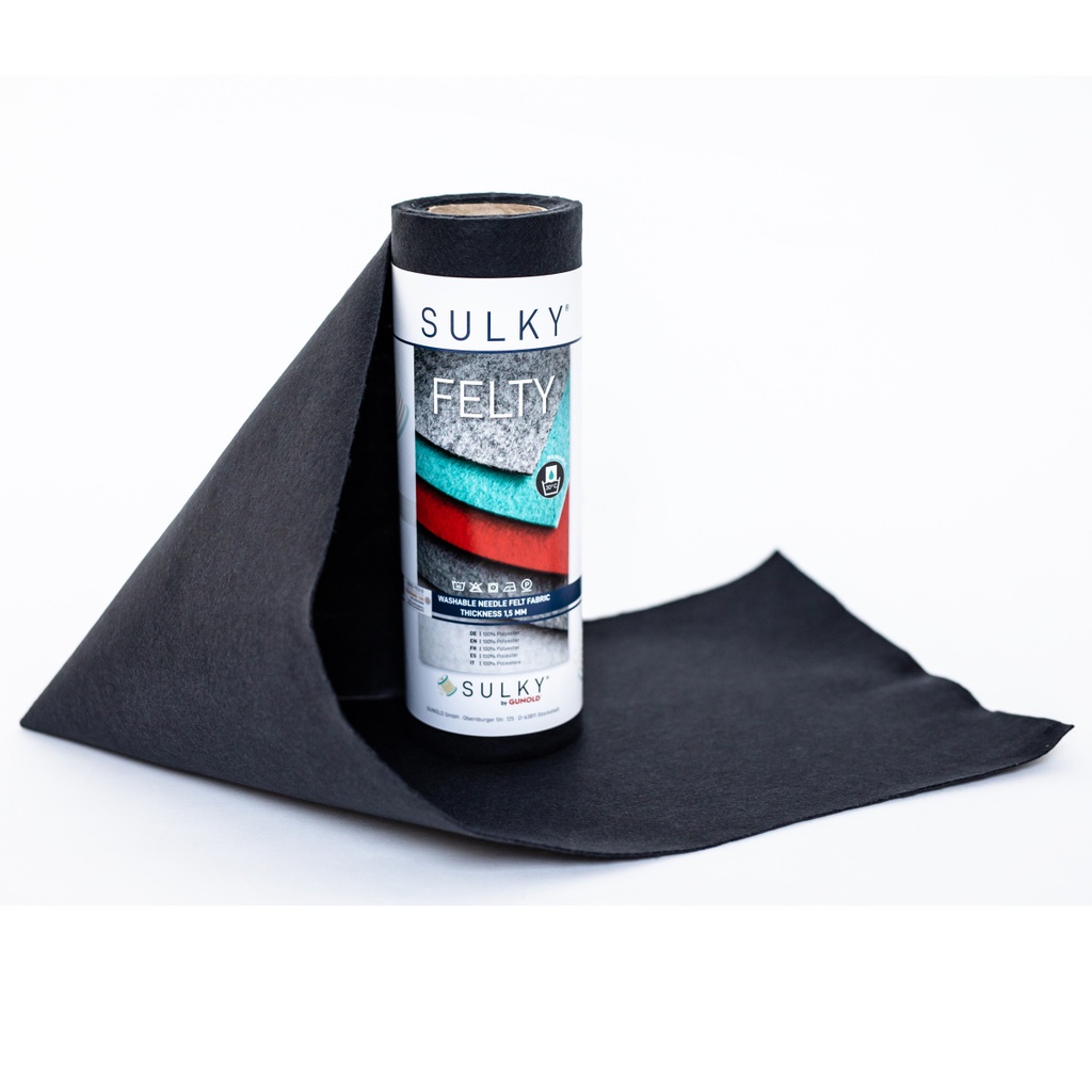 SULKY® FELTY, WASHABLE, 25CM X 3M - COLOUR 498 ANTHRACITE