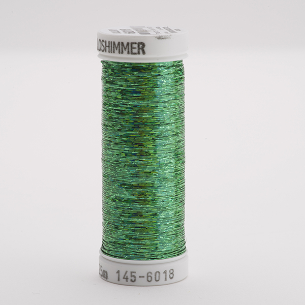 HOLOSHIMMER, 225M SNAP SPOOLS - COLOUR 6018 CHRISTMAS GREEN