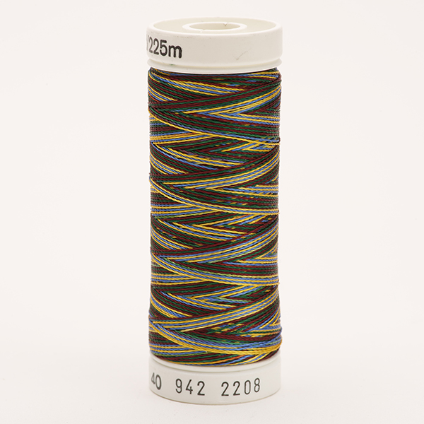 RAYON 40, OMBRE/MULTIKLEUR 2208 BURGUNDAY/GREEN/BLUE/TAN