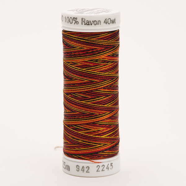 RAYON 40, OMBRE/MULTICOLOUR 2245 OLD GOLD/BLACK/RED