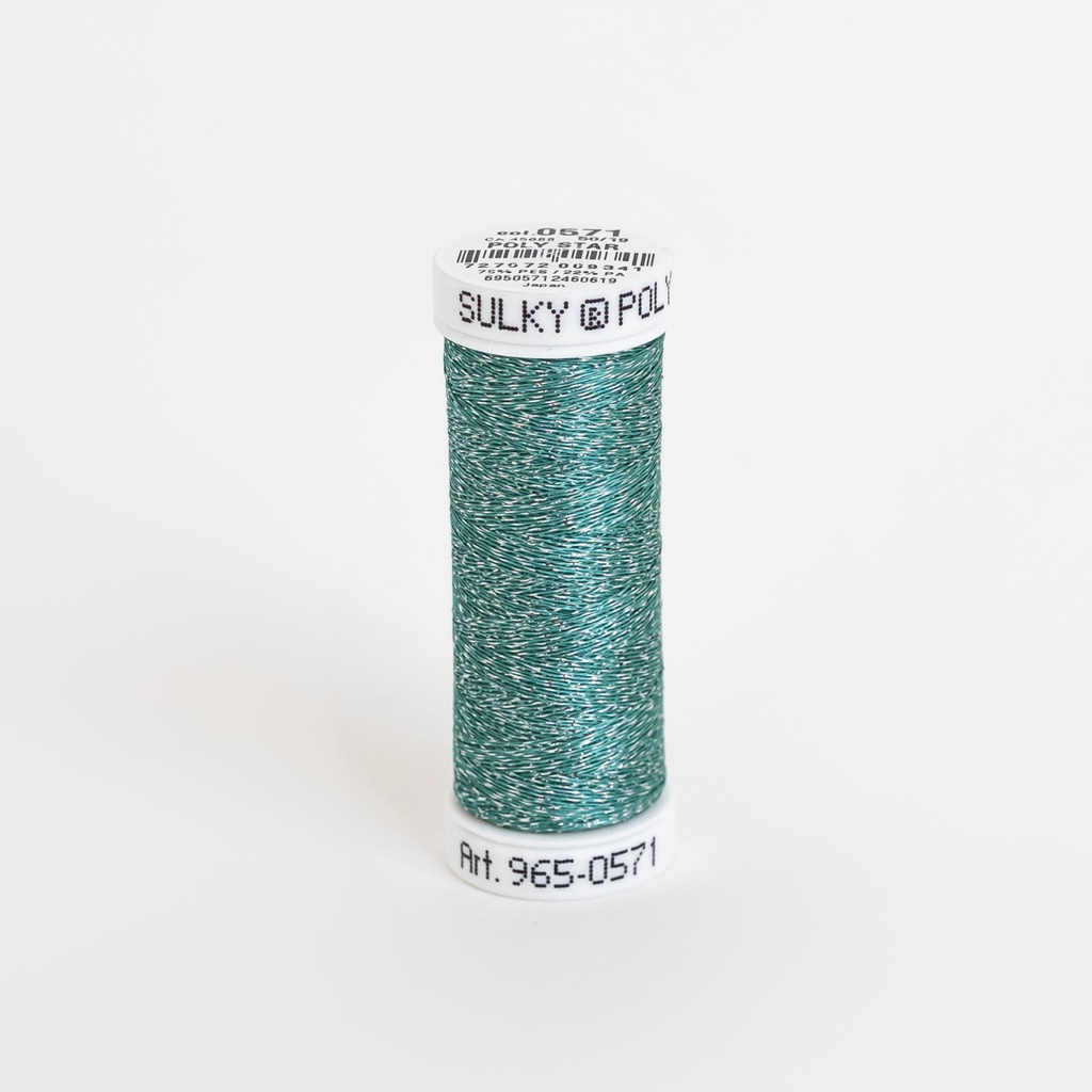 POLY SPARKLE 30, KLEUR 0571 LIGHT TEAL WITH SILVER SPARKLE