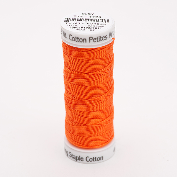  COTTON PETITES 12, COLOUR 1184 ORANGE RED