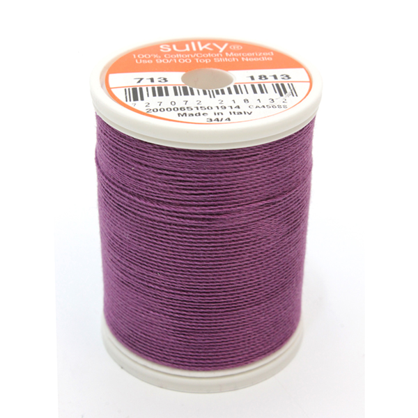  COTTON 30, COLOUR 1813 PLUM WINE