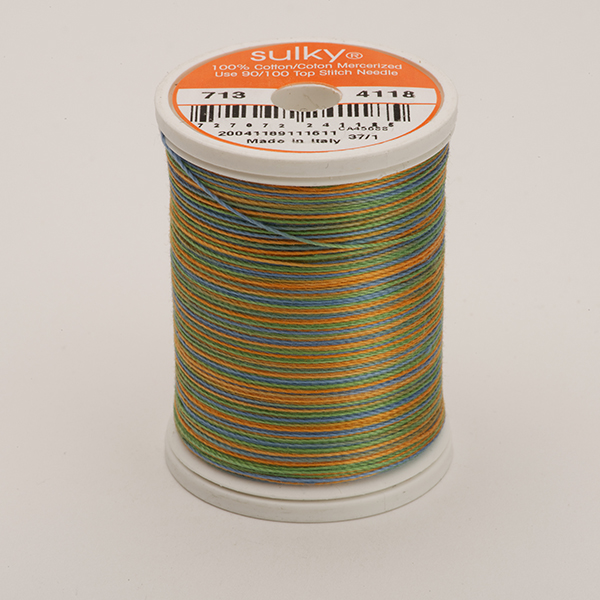 COTTON 30, KLEUR 4118 CARIBBEAN  MULTIKLEUR