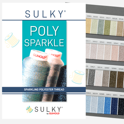 POLY SPARKLE GARENKAART MET ECHTE GAREN