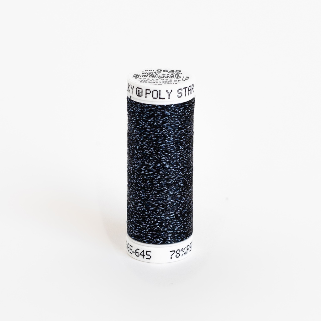 POLY SPARKLE 30, KLEUR 0645 BLACK WITH BLUE SPARKLE