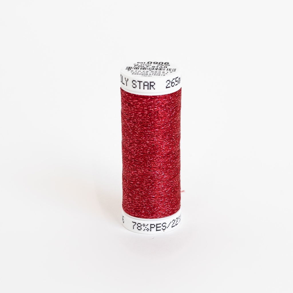 POLY SPARKLE 30, KLEUR 0906 BURGUNDY WITH TONE ON TONE SPARKLE