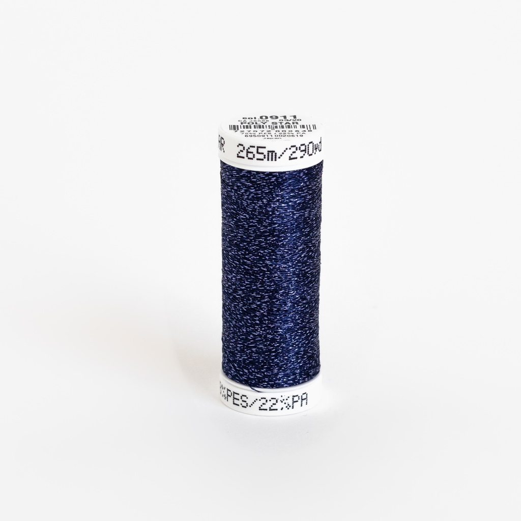 POLY SPARKLE 30, KLEUR 0911 MEDIUM NAVY WITH TONE ON TONE SPARKLE
