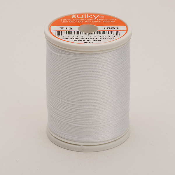  COTTON 12, COLOUR 1001 BRIGHT WHITE