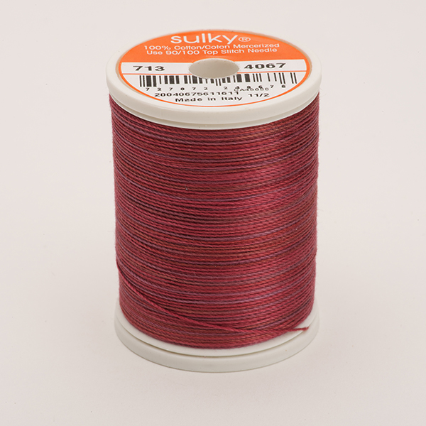 COTTON 12, KLEUR 4067 MERLOT BLUSH  MULTICOLOUR