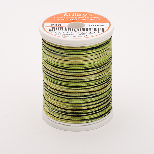 COTTON 12, KLEUR 4089 OLIVE TREE  MULTICOLOUR