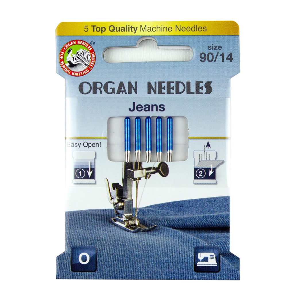 ORGAN® NEEDLES JEANS SIZE 90, 90-100 en 100