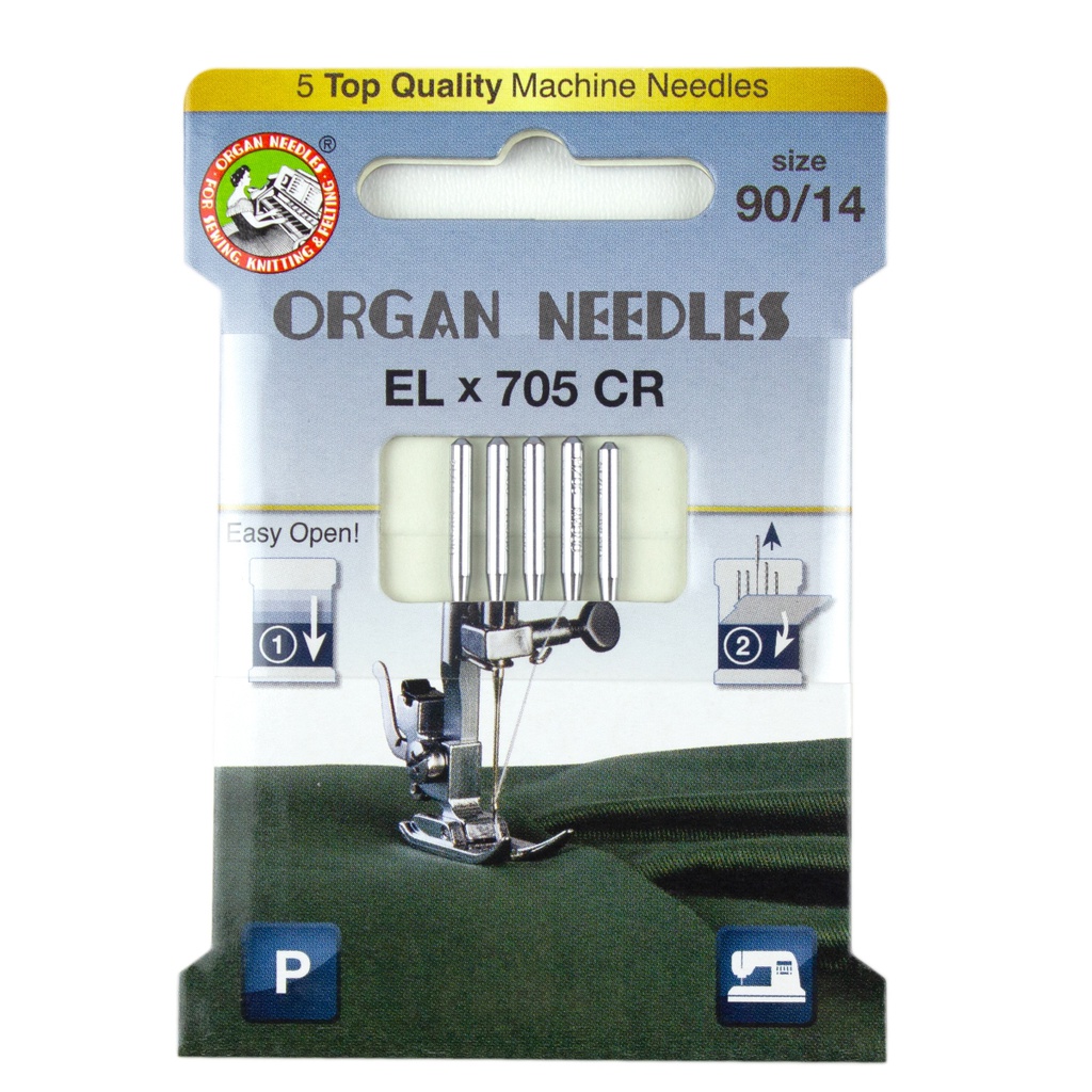 ORGAN® NEEDLES EL X 705 CHROMIUM SIZE 90