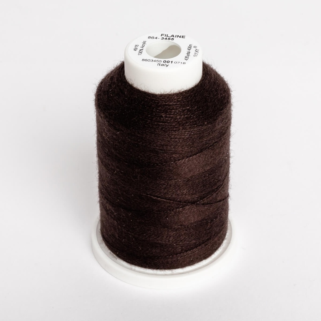 FILAINE 12, 400M MAXI SPOOLS - COLOUR 3455 VERY DK. BROWN