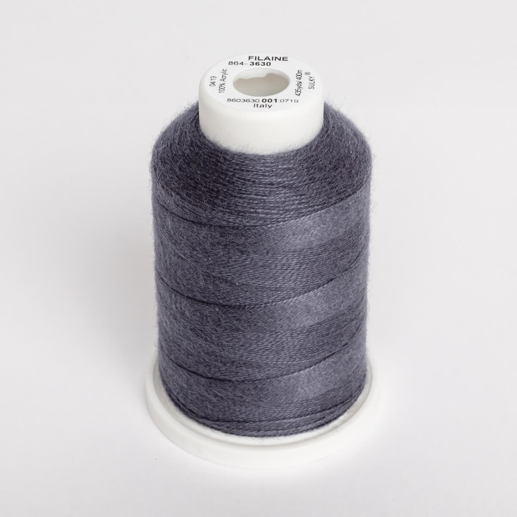 FILAINE 12, 400M MAXI SPOOLS - COLOUR 3630 SMOKEY GRAY