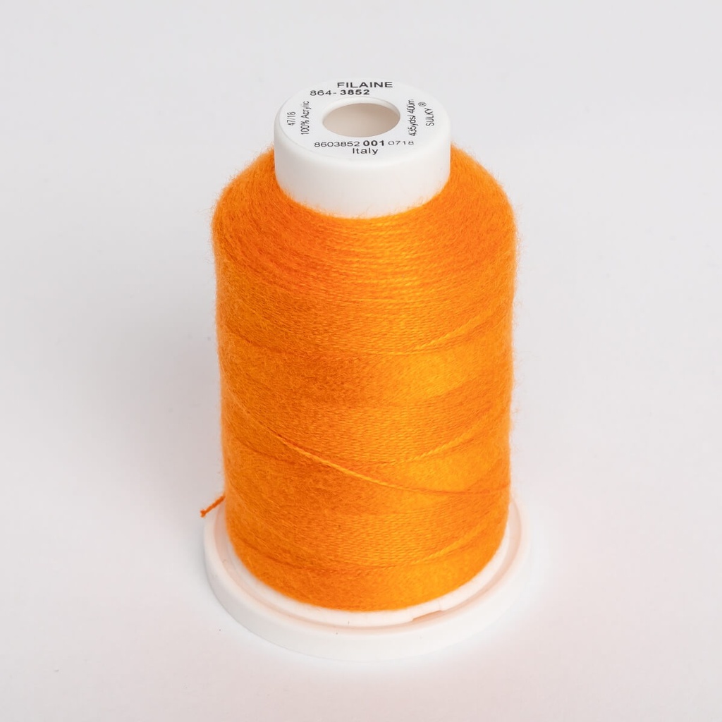 FILAINE 12, 400M MAXI SPOOLS - COLOUR 3852 TRUE ORANGE