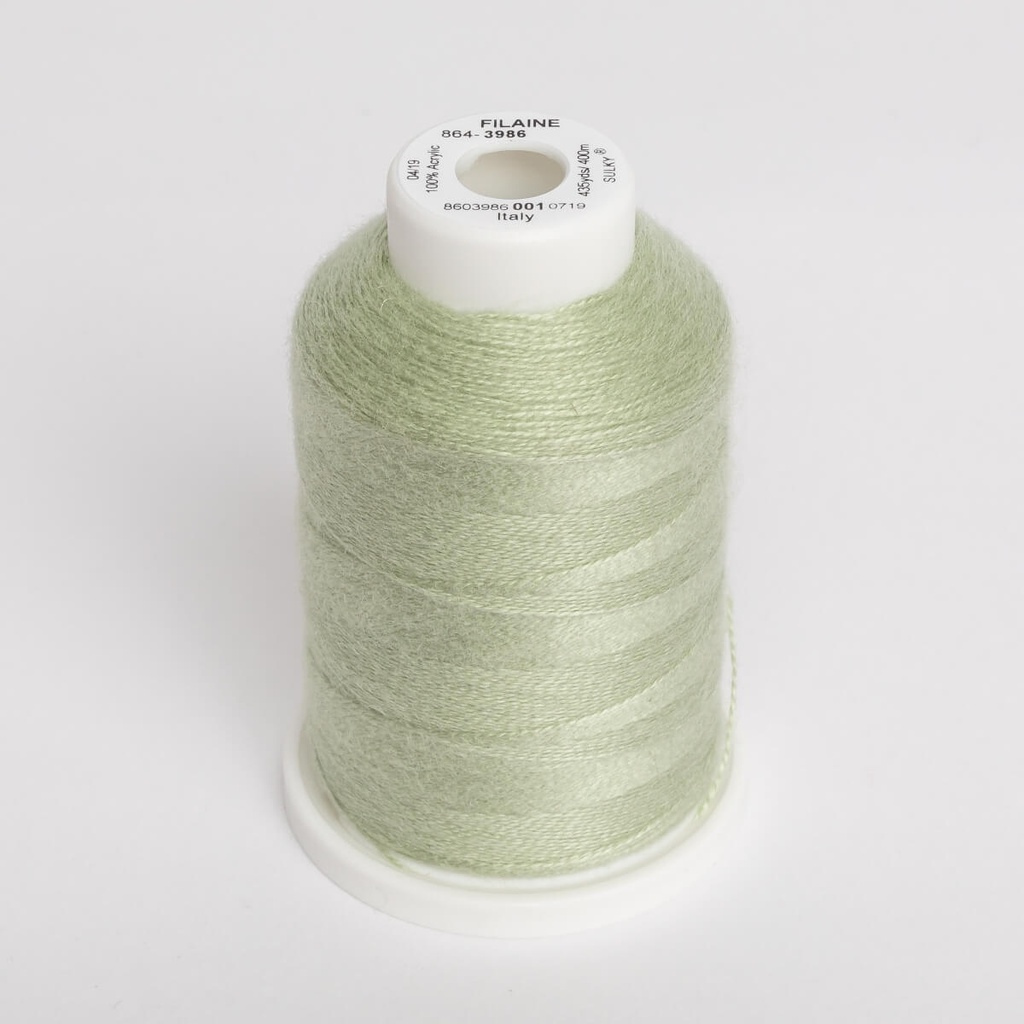 FILAINE 12, 400M MAXI SPOOLS - COLOUR 3986 LT. MINT GREEN