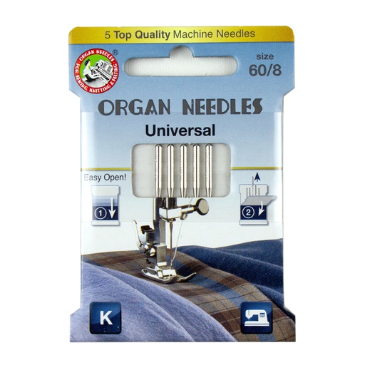 ORGAN® NEEDLES UNIVERSAL IS MULTIPLE SIZES