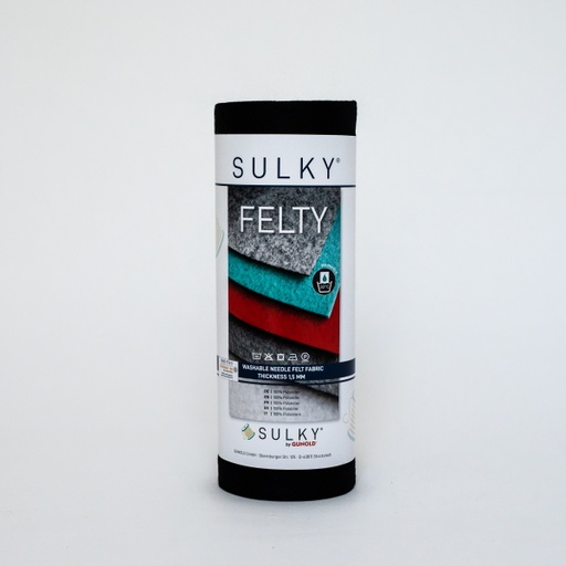 [3000223] FELTY, WASHABLE, 25CM X 3M - COLOUR 499 BLACK