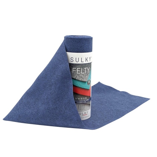 [3000301] FELTY, WASBAAR,  25CM X 3M - COLOUR 485 HEATHER BLUE
