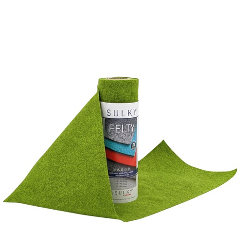 [3000302] FELTY, WASBAAR,  25CM X 3M - COLOUR 494 HEIDEGROEN