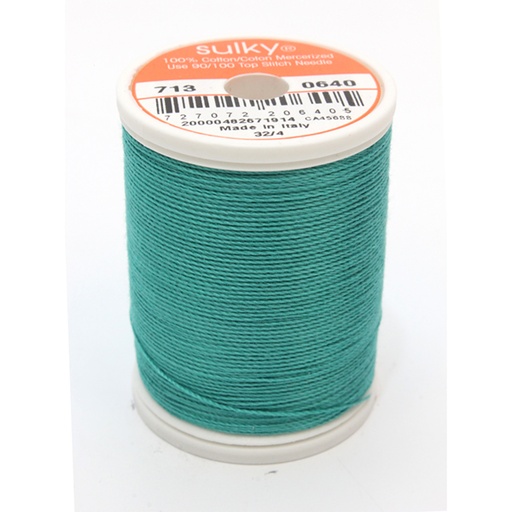 [71300640]  COTTON 12, COLOUR 0640 MED. AQUA