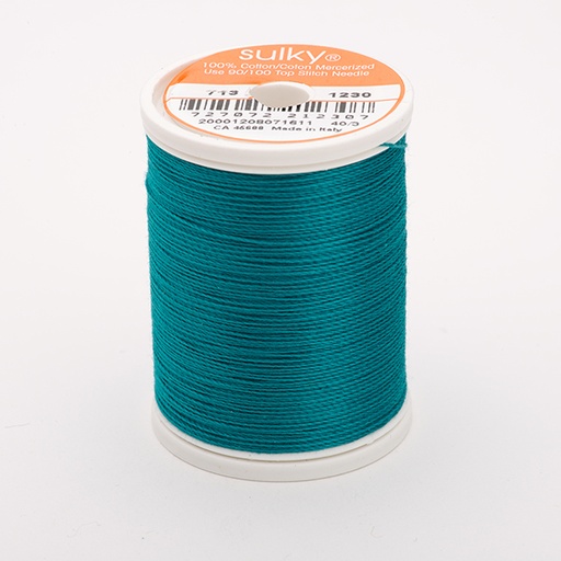 [71301230] COTTON 12, KLEUR 1230 DK. TEAL