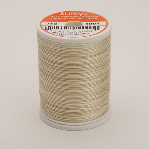 [71304001] COTTON 12, KLEUR 4001 PARCHMENT MULTICOLOUR