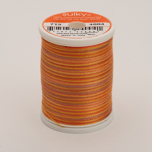 [71304004] COTTON 12, KLEUR 4004 GOLDEN FLAME  MULTICOLOUR