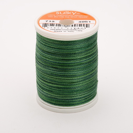 [71304051] COTTON 12, KLEUR 4051 FOREVER GREEN  MULTICOLOUR