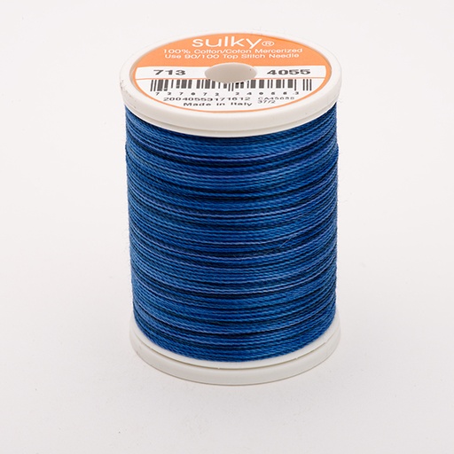 [71304055] COTTON 12, KLEUR 4055 ROYAL NAVY  MULTICOLOUR