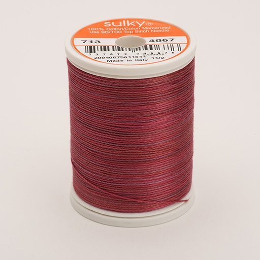 [71304067] COTTON 12, KLEUR 4067 MERLOT BLUSH  MULTICOLOUR