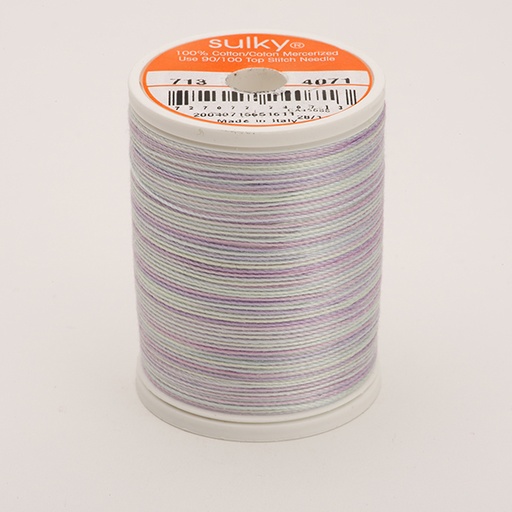 [71304071] COTTON 12, KLEUR 4071 PALE AMETHYST  MULTICOLOUR