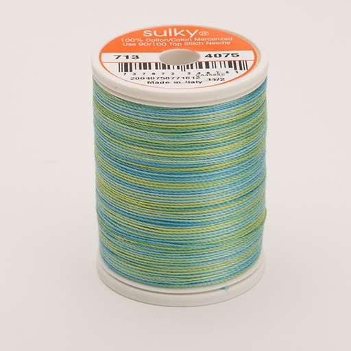 [71304075] COTTON 12, KLEUR 4075 CELADON MULTICOLOUR