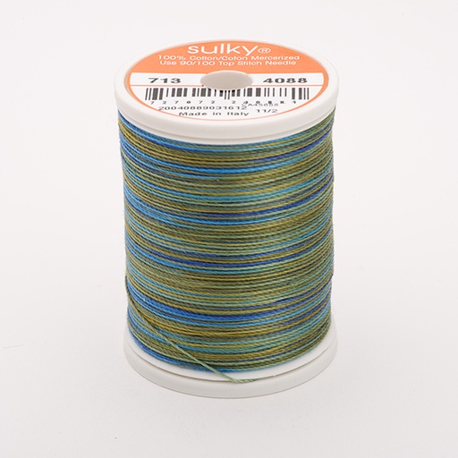 [71304088] COTTON 12, KLEUR 4088 EUCALYPTUS MULTICOLOUR