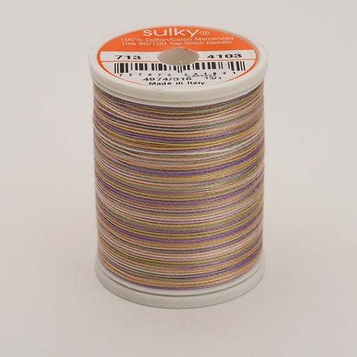 [71304103] COTTON 12, KLEUR 4103 PANSIES  MULTICOLOUR
