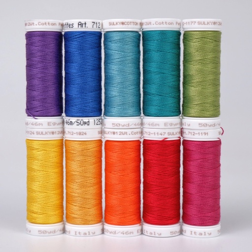[3001030] COTTON PETITES 12 - KLEUR WHEEL (10 X 46M SNAP SPOOLS)