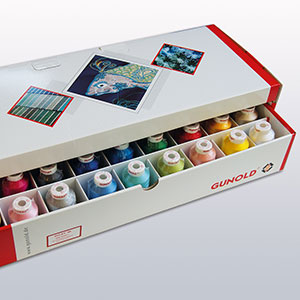 [9461SORT1] RAYON 40 - MINIKING OF 1000 M, ASSORTMENT OF 27 COLORS
