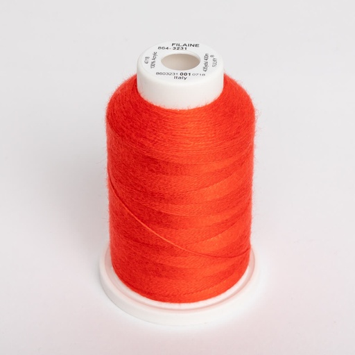 [86403231] FILAINE 12, 400M MAXI SPOOLS - COLOUR 3231 ORANGE RED